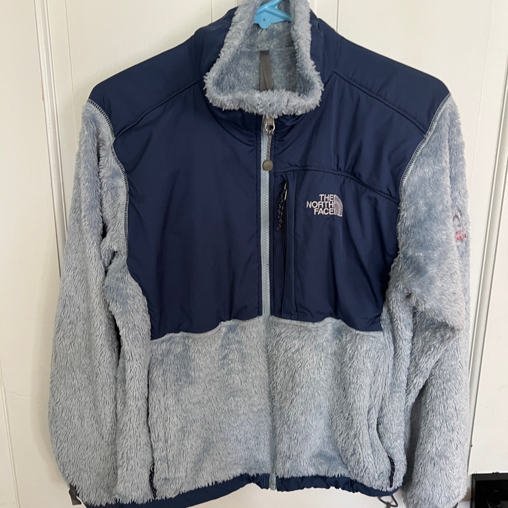 The North Face Blue and Gray Fleece Jacket